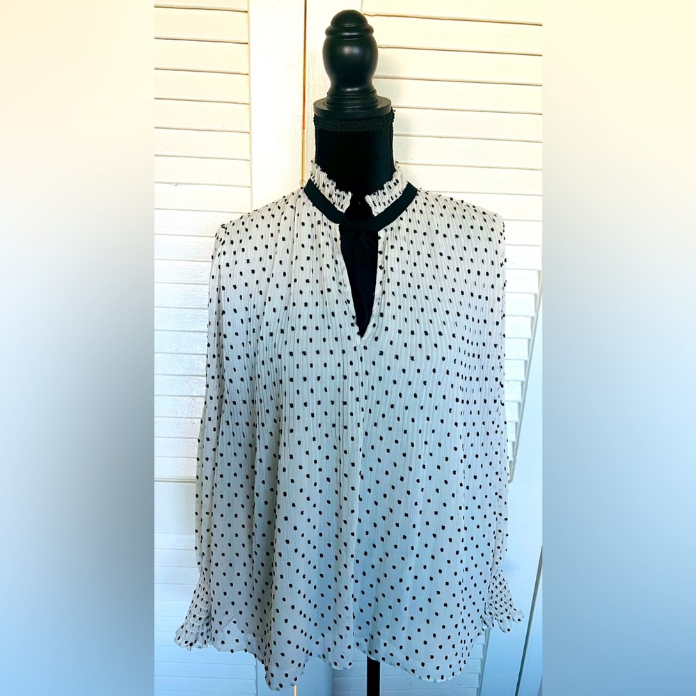 Max Studio pleated blouse
